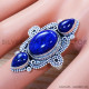 Lapis Lazuli 925 Sterling Silver Ring (SJWR-1228) Lapis Lazuli 925 Sterling Silver Ring (SJWR-1228)