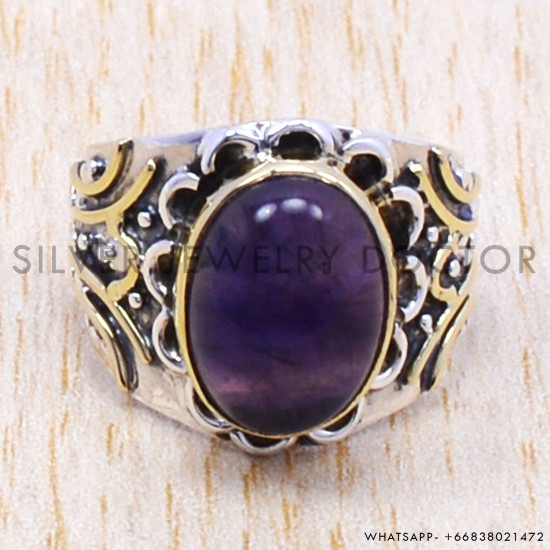 Amethyst 925 Sterling Silver Ring (SJWR-124) Amethyst 925 Sterling Silver Ring (SJWR-124)