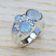 Vintage Look Jewelry Rainbow Moonstone 925 Sterling Silver Ring SJWR-1262
