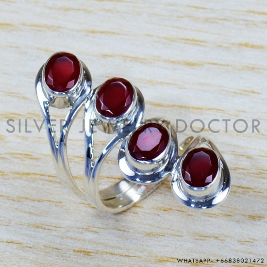 Ruby 925 Sterling Silver Ring (SJWR-1265) Ruby 925 Sterling Silver Ring (SJWR-1265)