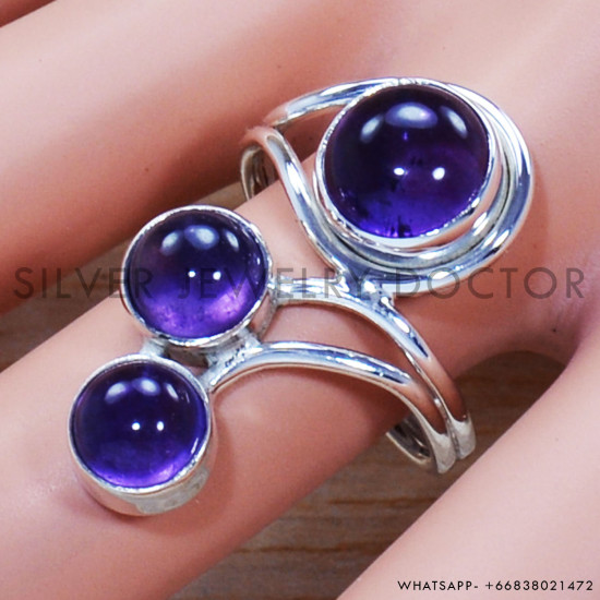 Amethyst 925 Sterling Silver Ring (SJWR-1270) Amethyst 925 Sterling Silver Ring (SJWR-1270)