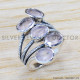 Rose Quartz 925 Sterling Silver Ring (SJWR-1271) Rose Quartz 925 Sterling Silver Ring (SJWR-1271)
