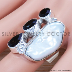 Smoky Quartz 925 Sterling Silver Ring (SJWR-1281)