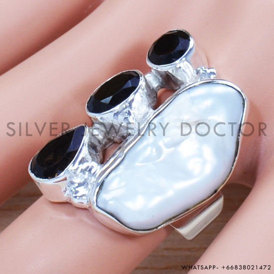 Smoky Quartz 925 Sterling Silver Ring (SJWR-1281) Smoky Quartz 925 Sterling Silver Ring (SJWR-1281)