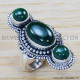 Malachite 925 Sterling Silver Ring (SJWR-1285) Malachite 925 Sterling Silver Ring (SJWR-1285)