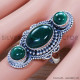 Malachite 925 Sterling Silver Ring (SJWR-1285) Malachite 925 Sterling Silver Ring (SJWR-1285)