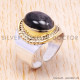 Black Rutile 925 Sterling Silver Ring (SJWR-129)