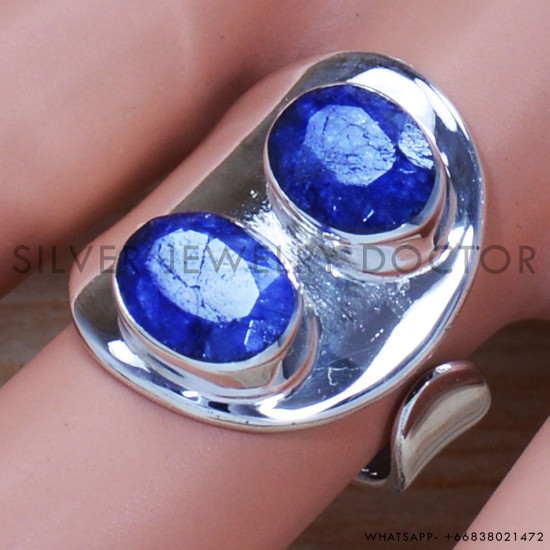 Sapphire 925 Sterling Silver Ring (SJWR-1291) Sapphire 925 Sterling Silver Ring (SJWR-1291)