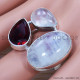 Rainbow Moonstone 925 Sterling Silver Ring (SJWR-1292) Rainbow Moonstone 925 Sterling Silver Ring (SJWR-1292)