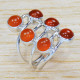 Carnelian Gemstone Handcrafted 925 Sterling Silver Jewelry Ring SJWR-1295