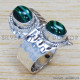 Malachite 925 Sterling Silver Ring (SJWR-1296) Malachite 925 Sterling Silver Ring (SJWR-1296)