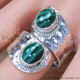 Malachite 925 Sterling Silver Ring (SJWR-1296) Malachite 925 Sterling Silver Ring (SJWR-1296)
