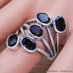 Smoky Quartz 925 Sterling Silver Ring (SJWR-1297)