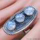 Rainbow Moonstone 925 Sterling Silver Ring (SJWR-1298) Rainbow Moonstone 925 Sterling Silver Ring (SJWR-1298)
