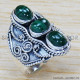 Malachite 925 Sterling Silver Ring (SJWR-1299) Malachite 925 Sterling Silver Ring (SJWR-1299)