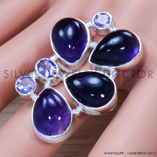 Amethyst 925 Sterling Silver Ring (SJWR-1301) Amethyst 925 Sterling Silver Ring (SJWR-1301)