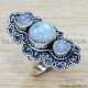 Rainbow Moonstone 925 Sterling Silver Ring (SJWR-1302) Rainbow Moonstone 925 Sterling Silver Ring (SJWR-1302)