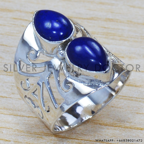 Lapis Lazuli 925 Sterling Silver Ring (SJWR-1306) Lapis Lazuli 925 Sterling Silver Ring (SJWR-1306)