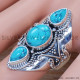 Turquoise 925 Sterling Silver Ring (SJWR-1324) Turquoise 925 Sterling Silver Ring (SJWR-1324)