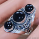 Black Onyx 925 Sterling Silver Ring (SJWR-1325) Black Onyx 925 Sterling Silver Ring (SJWR-1325)