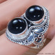 Black Onyx 925 Sterling Silver Ring (SJWR-1327) Black Onyx 925 Sterling Silver Ring (SJWR-1327)