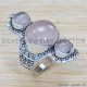 Rose Quartz 925 Sterling Silver Ring (SJWR-1329) Rose Quartz 925 Sterling Silver Ring (SJWR-1329)