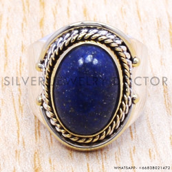 Lapis Lazuli 925 Sterling Silver Ring (SJWR-133)