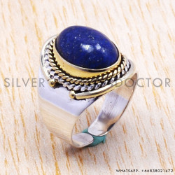 Lapis Lazuli 925 Sterling Silver Ring (SJWR-133)
