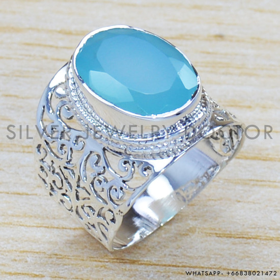 Chalcedony 925 Sterling Silver Ring (SJWR-1331) Chalcedony 925 Sterling Silver Ring (SJWR-1331)