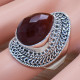 925 Sterling Silver Designer Jewelry Carnelian Gemstone Ring SJWR-1357
