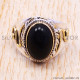 Black Onyx 925 Sterling Silver Ring (SJWR-136) Black Onyx 925 Sterling Silver Ring (SJWR-136)