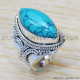 Turquoise 925 Sterling Silver Ring (SJWR-1368)