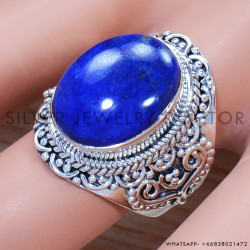 Lapis Lazuli 925 Sterling Silver Ring (SJWR-1374)