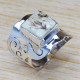 Classic Look Jewelry Jasper Gemstone 925 Sterling Silver Ring SJWR-1377