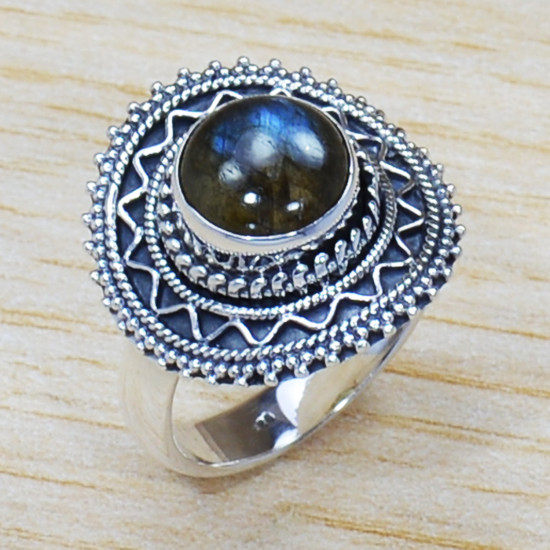 Beautiful Labradorite Gemstone Jewelry 925 Sterling Silver Ring SJWR-1382