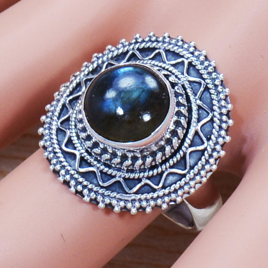 Beautiful Labradorite Gemstone Jewelry 925 Sterling Silver Ring SJWR-1382