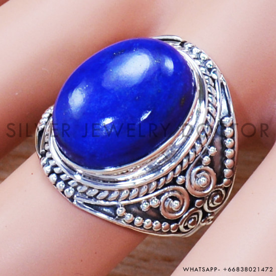 Lapis Lazuli 925 Sterling Silver Ring (SJWR-1391) Lapis Lazuli 925 Sterling Silver Ring (SJWR-1391)