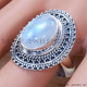 Rainbow Moonstone 925 Sterling Silver Ring (SJWR-1392) Rainbow Moonstone 925 Sterling Silver Ring (SJWR-1392)