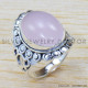 Wholesale Price Jewelry Rose Quartz Gemstone 925 Sterling Silver Ring SJWR-1393