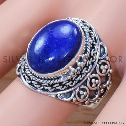 Lapis Lazuli 925 Sterling Silver Ring (SJWR-1394)