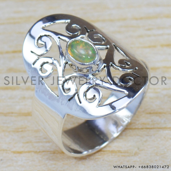 Opal 925 Sterling Silver Ring (SJWR-1398) Opal 925 Sterling Silver Ring (SJWR-1398)