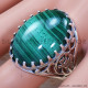 Malachite 925 Sterling Silver Ring (SJWR-1415) Malachite 925 Sterling Silver Ring (SJWR-1415)