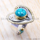 Turquoise 925 Sterling Silver Ring (SJWR-142) Turquoise 925 Sterling Silver Ring (SJWR-142)