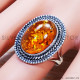Amber 925 Sterling Silver Ring (SJWR-1441)
