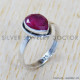 Ruby 925 Sterling Silver Ring (SJWR-1443)
