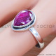 Ruby 925 Sterling Silver Ring (SJWR-1443)