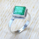 Ancient Look Jewelry 925 Sterling Silver Emerald Gemstone Ring SJWR-1444