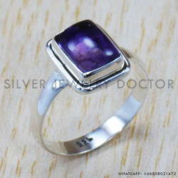 Amethyst 925 Sterling Silver Ring (SJWR-1449)