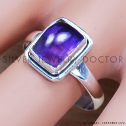 Amethyst 925 Sterling Silver Ring (SJWR-1449)