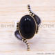 Black Onyx 925 Sterling Silver Ring (SJWR-145) Black Onyx 925 Sterling Silver Ring (SJWR-145)